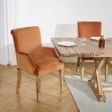 Fauteuil de table ALIX, velours