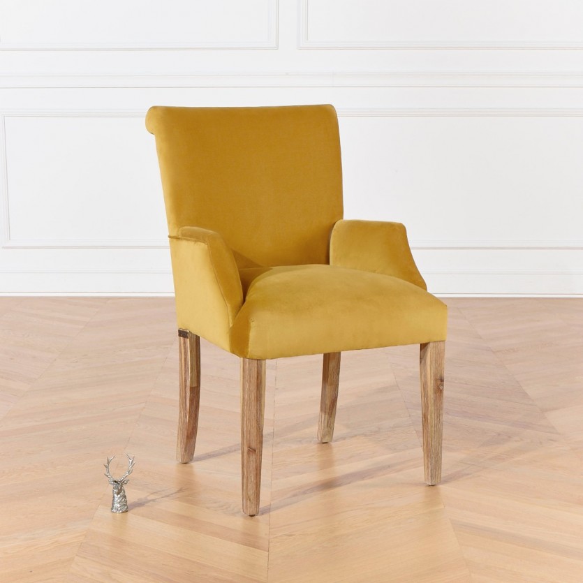 Fauteuil de table ALIX, velours