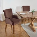 Fauteuil de table ALIX, velours