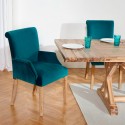 Fauteuil de table ALIX, velours