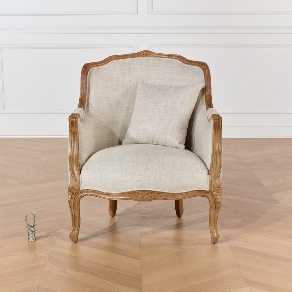 Fauteuil bergère, lin premium, VICTOR Fauteuil bergère, lin premium, VICTOR
