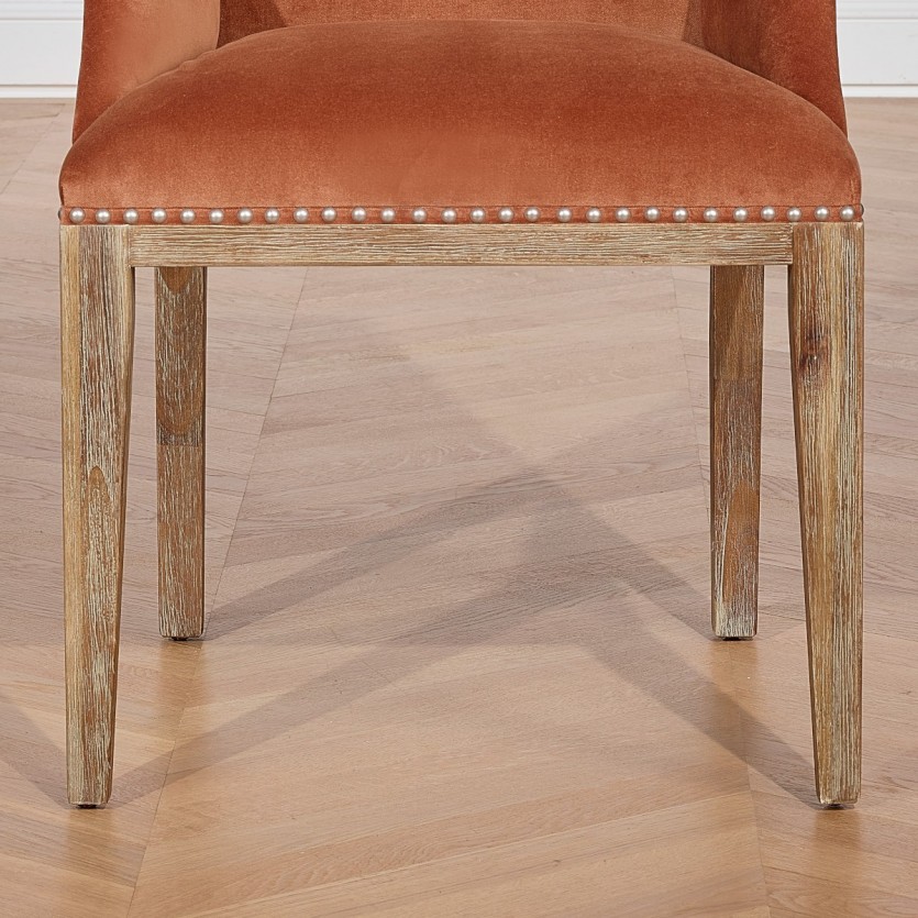 Fauteuil de table Kenza Velours