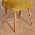 Chaises Apolline en chêne et velours