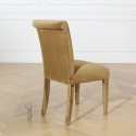 Chaise velours Alix bleu marine