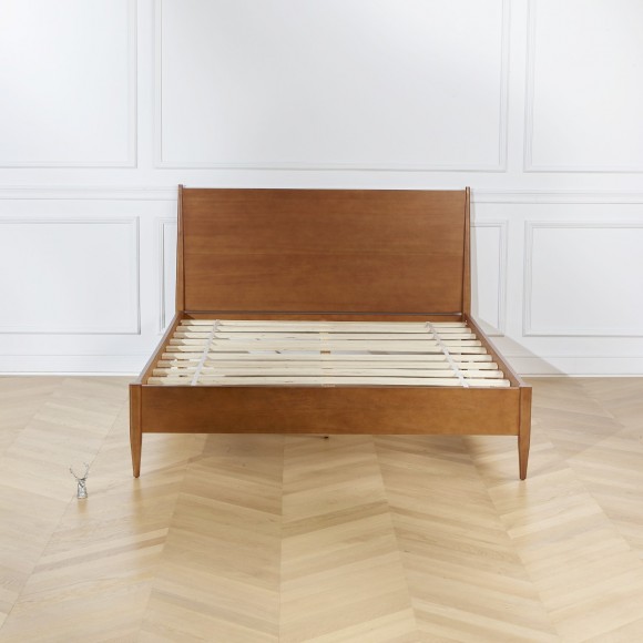 DALHIA - Lit Double Scandinave en Bois 140x200