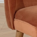 Chaises Apolline en chêne et velours