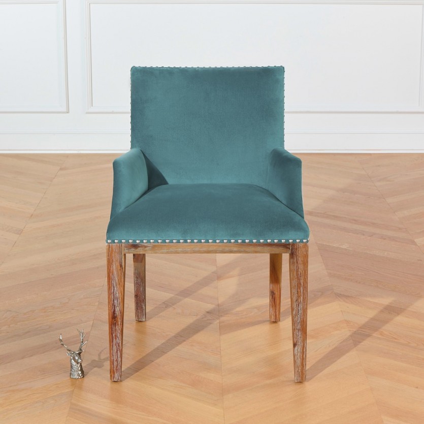 Fauteuil de table Kenza Velours