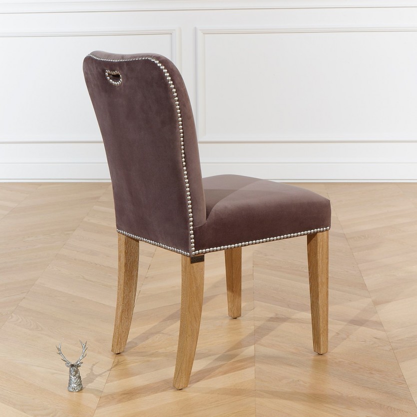 CHAISE APOLINAIRE ROSE PIVOINE