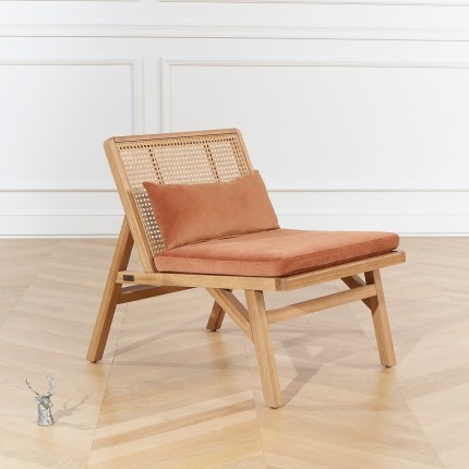 Fauteuil scandinave en cannage