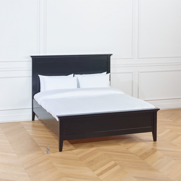 VANESSA - Double bed in lacquered solid pine, 160 x 200