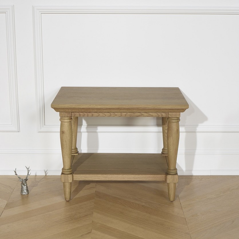 Bout de canapé bois shabby chic