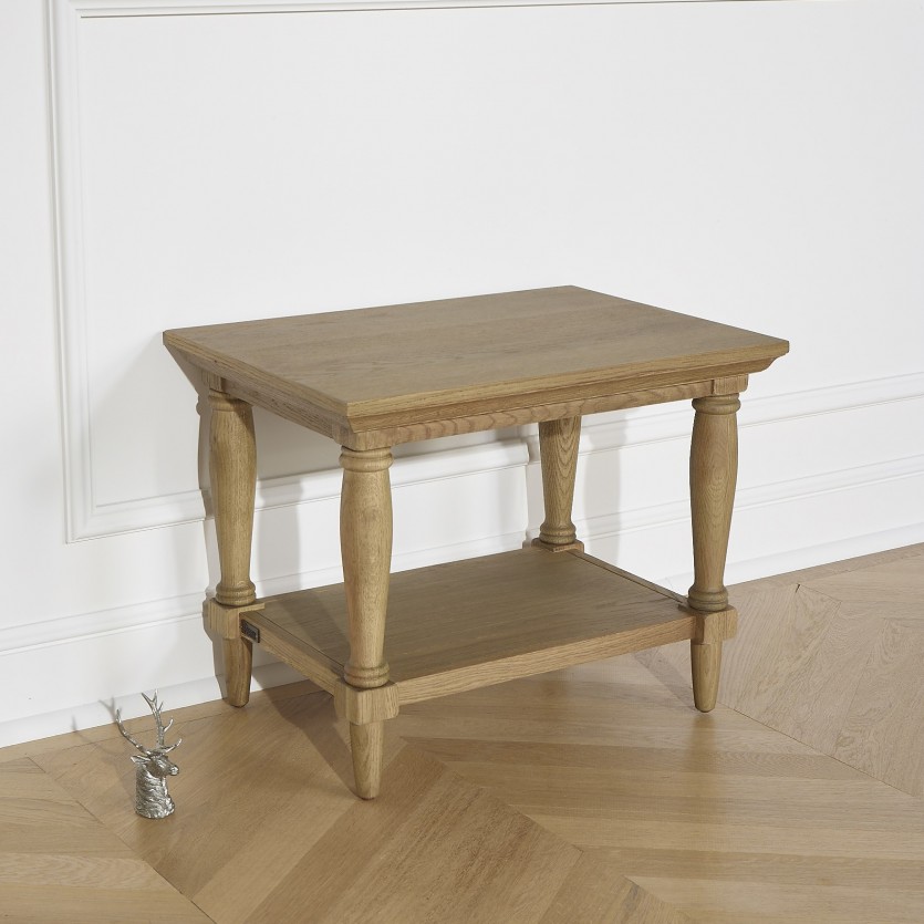 Bout de canapé bois shabby chic