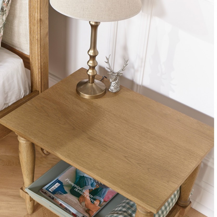 Bout de canapé bois shabby chic