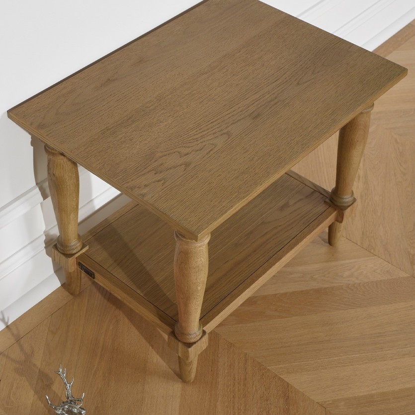 Bout de canapé bois shabby chic