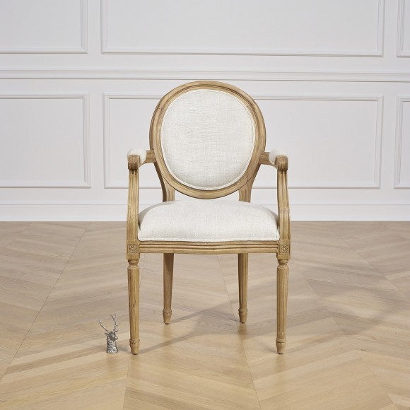 Fauteuil MEDAILLON, lin premium