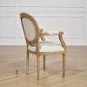 Fauteuil MEDAILLON, lin premium