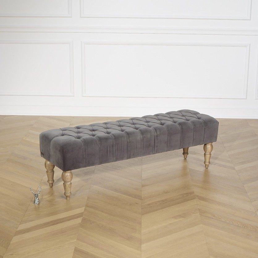 Banc de lit capitonné,150 cm,  JANE