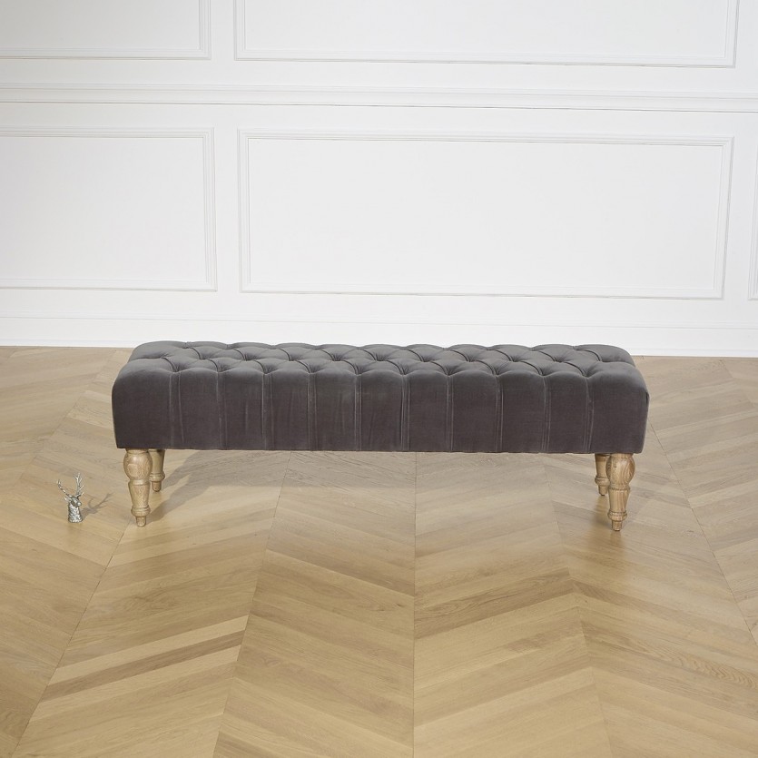Banc de lit capitonné,150 cm,  JANE