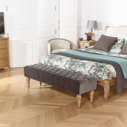 Banc de lit capitonné,150 cm, JANE