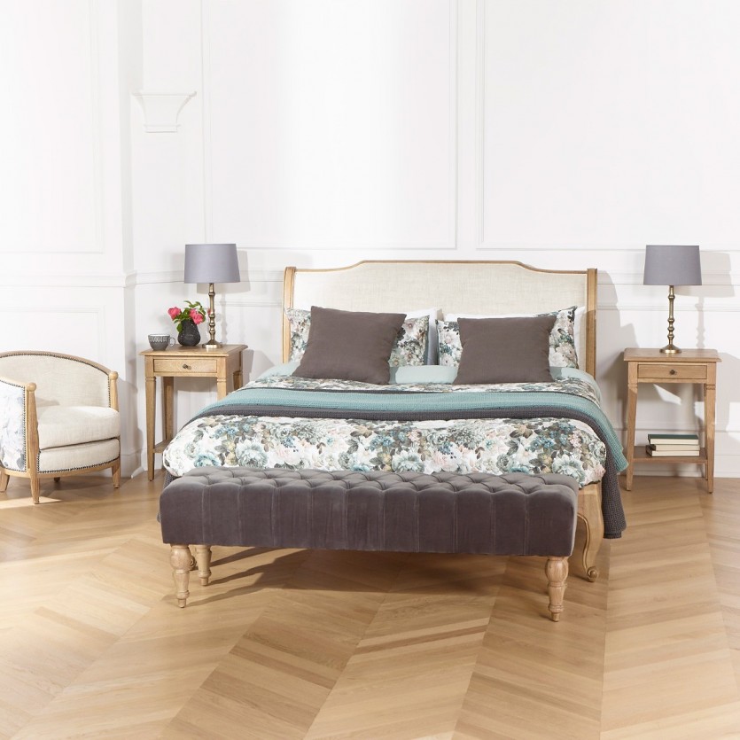 Banc de lit capitonné,150 cm,  JANE
