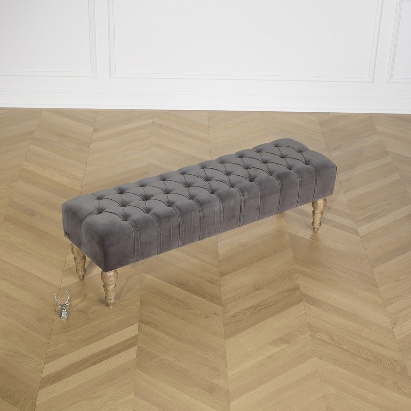 Banc de lit capitonné,150 cm,  JANE