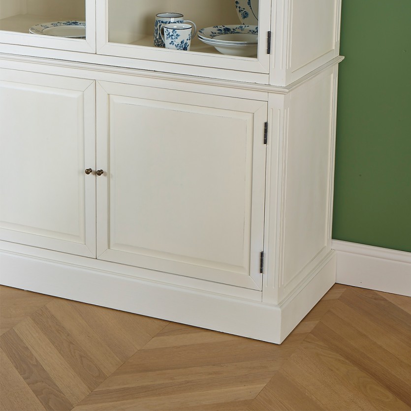 TOULOUSE - Buffet vitrine modulable en bois, 9 portes