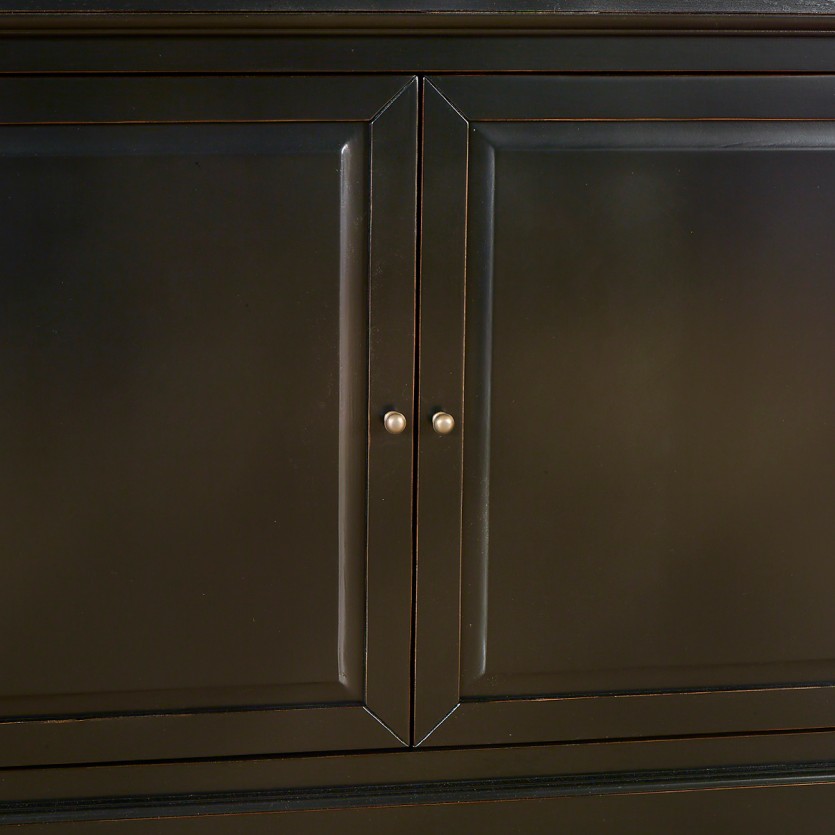 TOULOUSE - Buffet vitrine modulable en bois, 9 portes