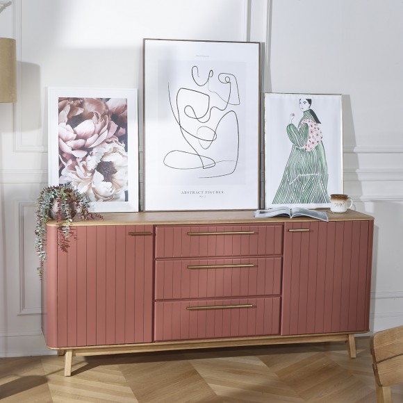 JOËL - Modern style dining room sideboard in wood, 190 cm