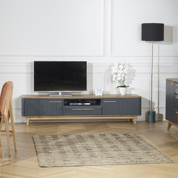 Meuble TV moderne de luxe en bois Boxer