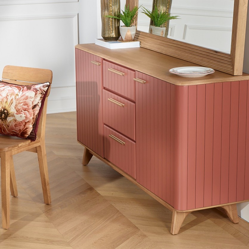 JOËL - Buffet da sala da pranzo, stile moderno, piano in rovere 160 cm