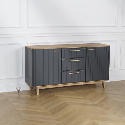 JOËL - Buffet contemporain en chêne 160 cm