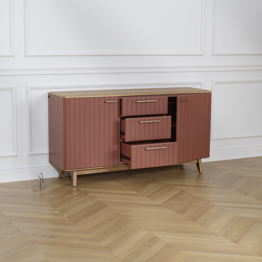 JOËL - Eetkamerbuffet, moderne stijl, eikenhout 160 cm