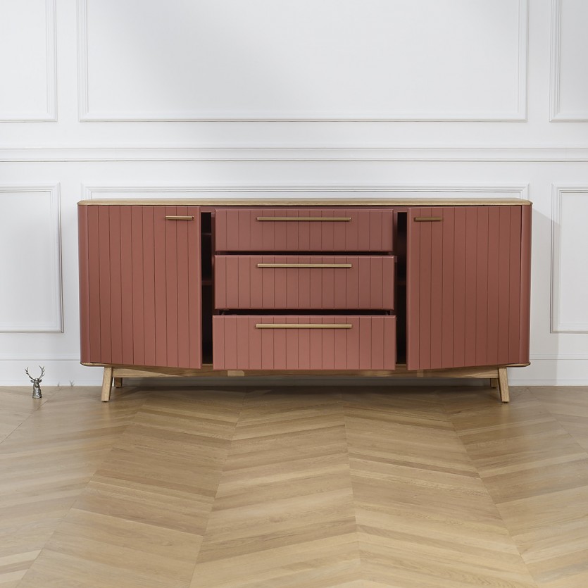 JOËL - Modern style dining room sideboard in wood, 190 cm
