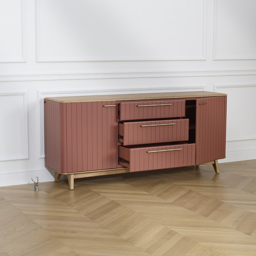 JOËL - Modern style dining room sideboard in wood, 190 cm