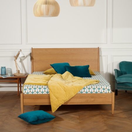 ROBIN DES BOIS 1 - lit-double-vintage-160-cm-chêne-dalhia